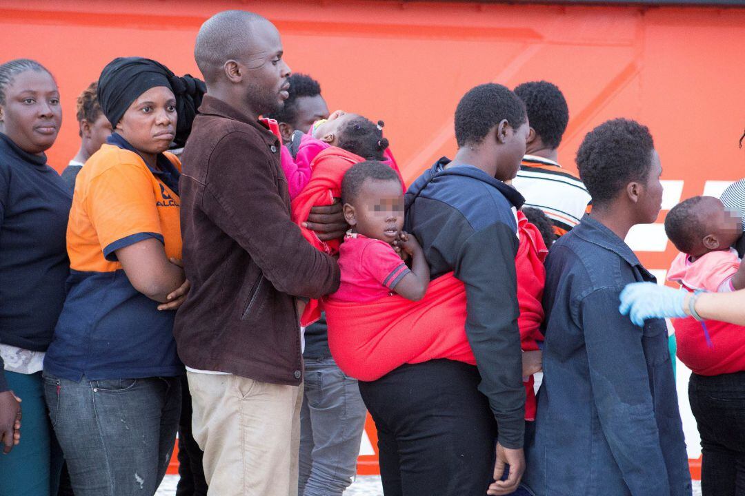 Llegada de inmigrantes a Puerto