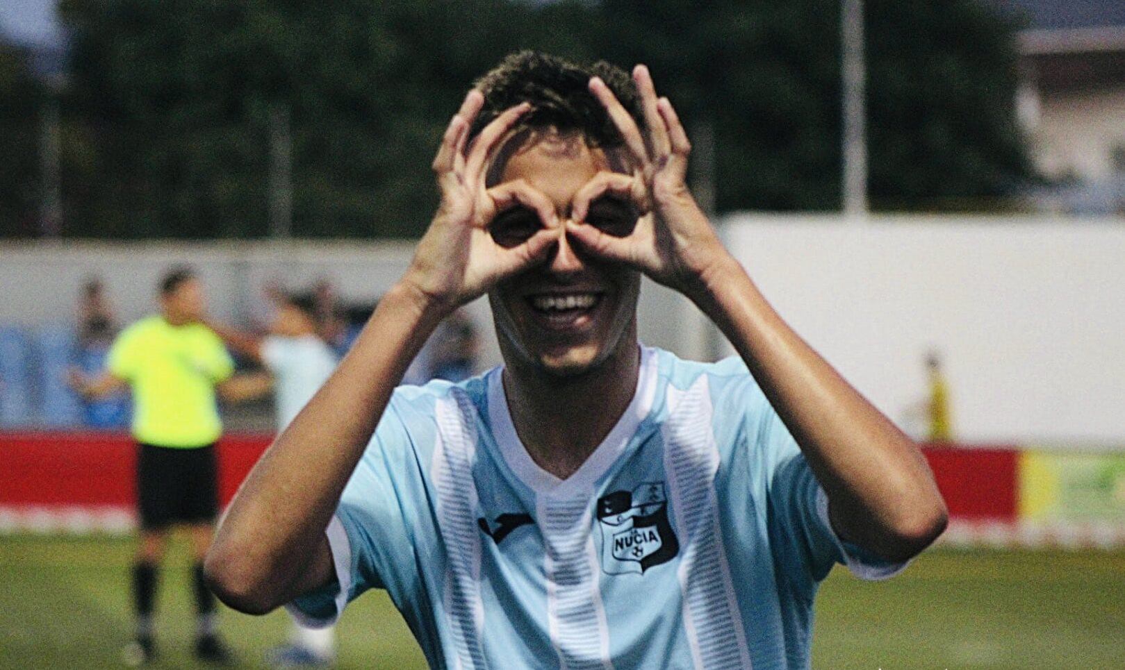 Javi Martín durante un partido con el C.F. La Nucía