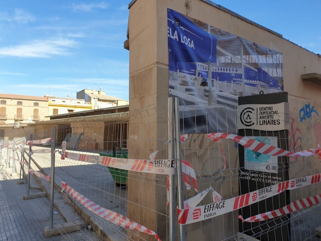 Obras del mercado de abastos de Linares