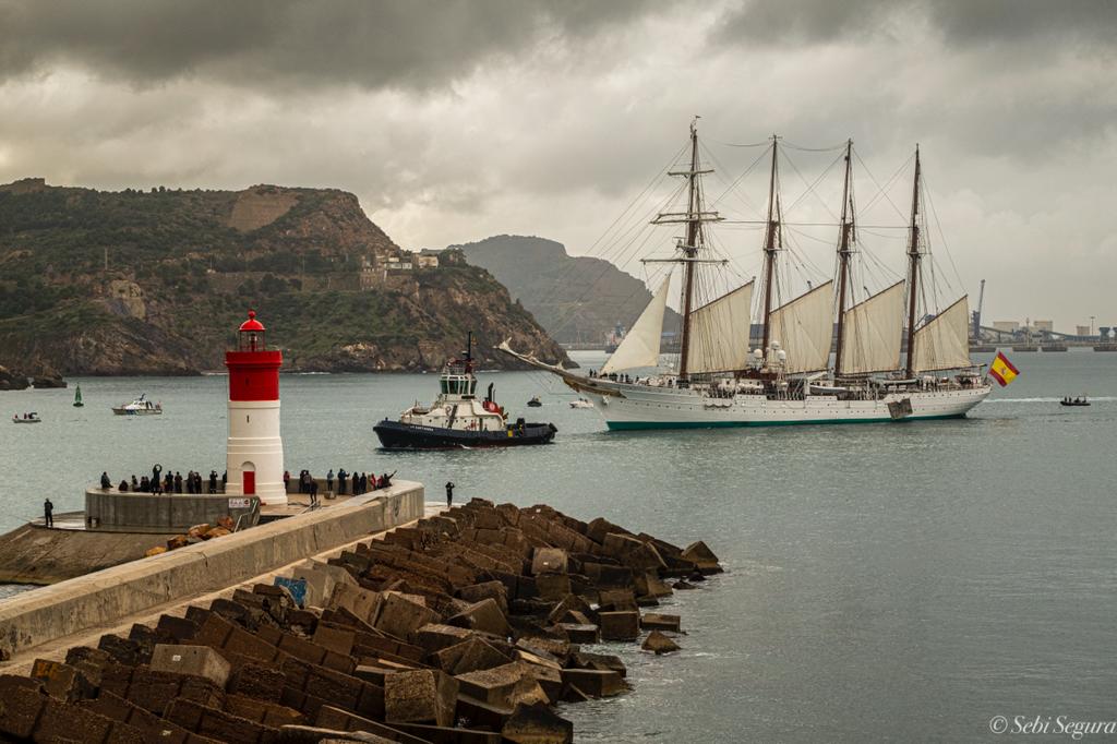 Llegada del buque Juan Sebastián Elcano de Sebi Segura