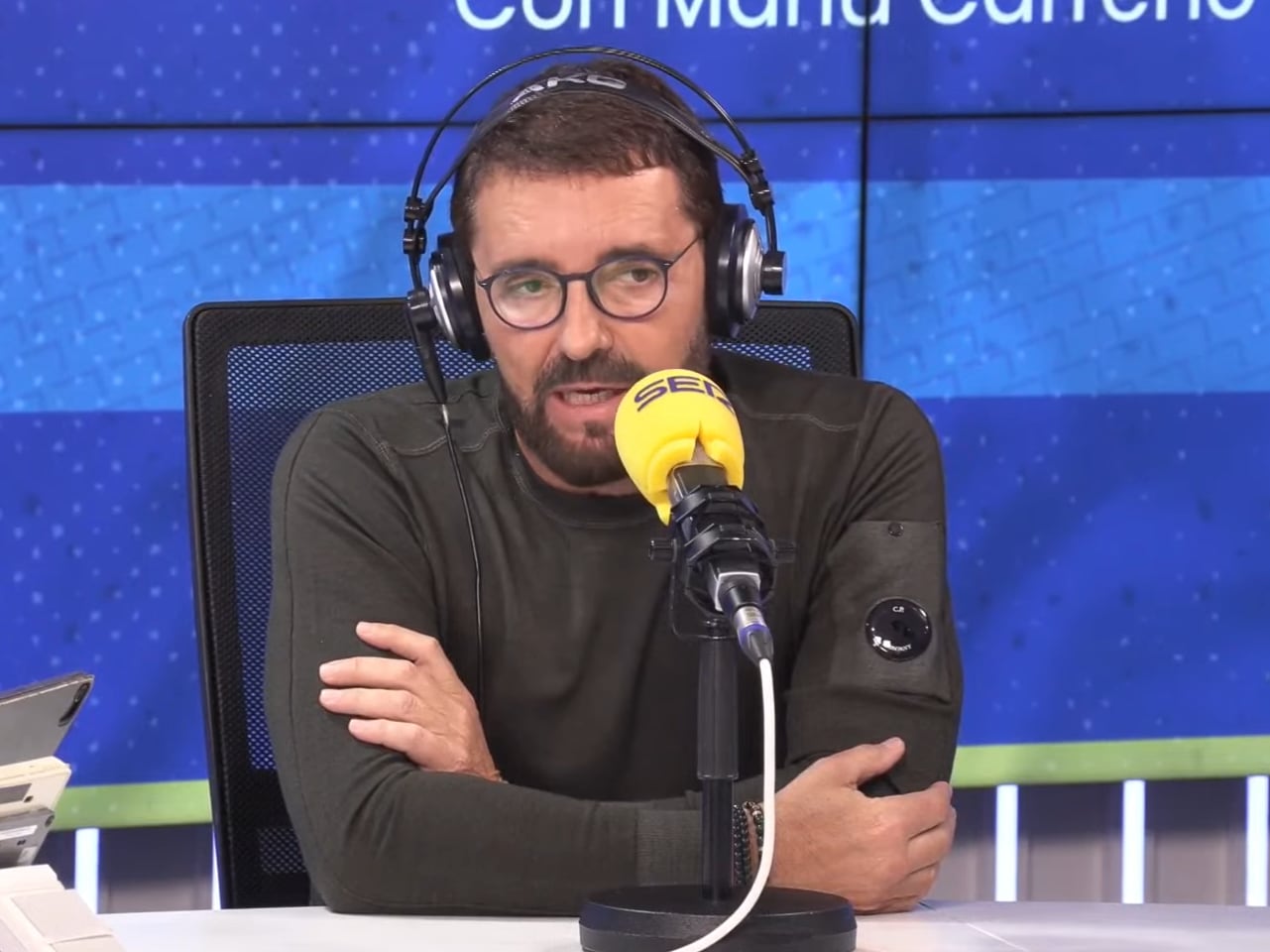 José Bordalás, entrenador del Getafe, en los estudios del Larguero