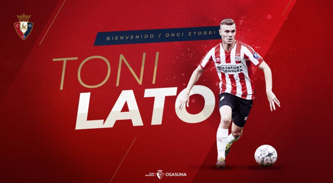 Toni Lato cedido a Osasuna