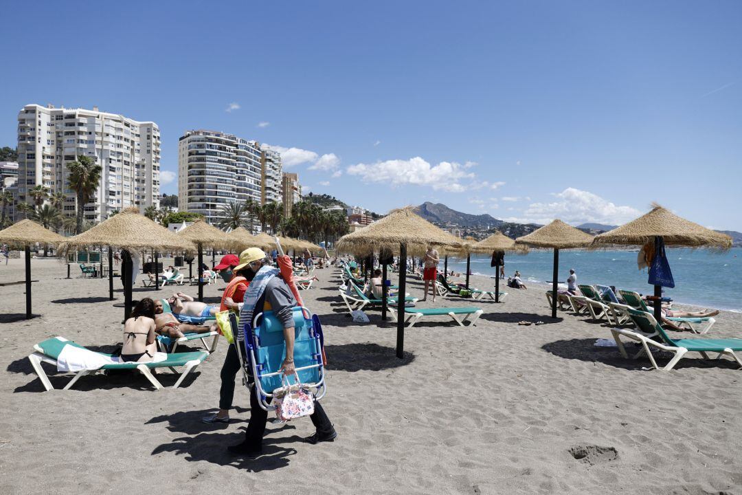 Las playas de la capital malagueña