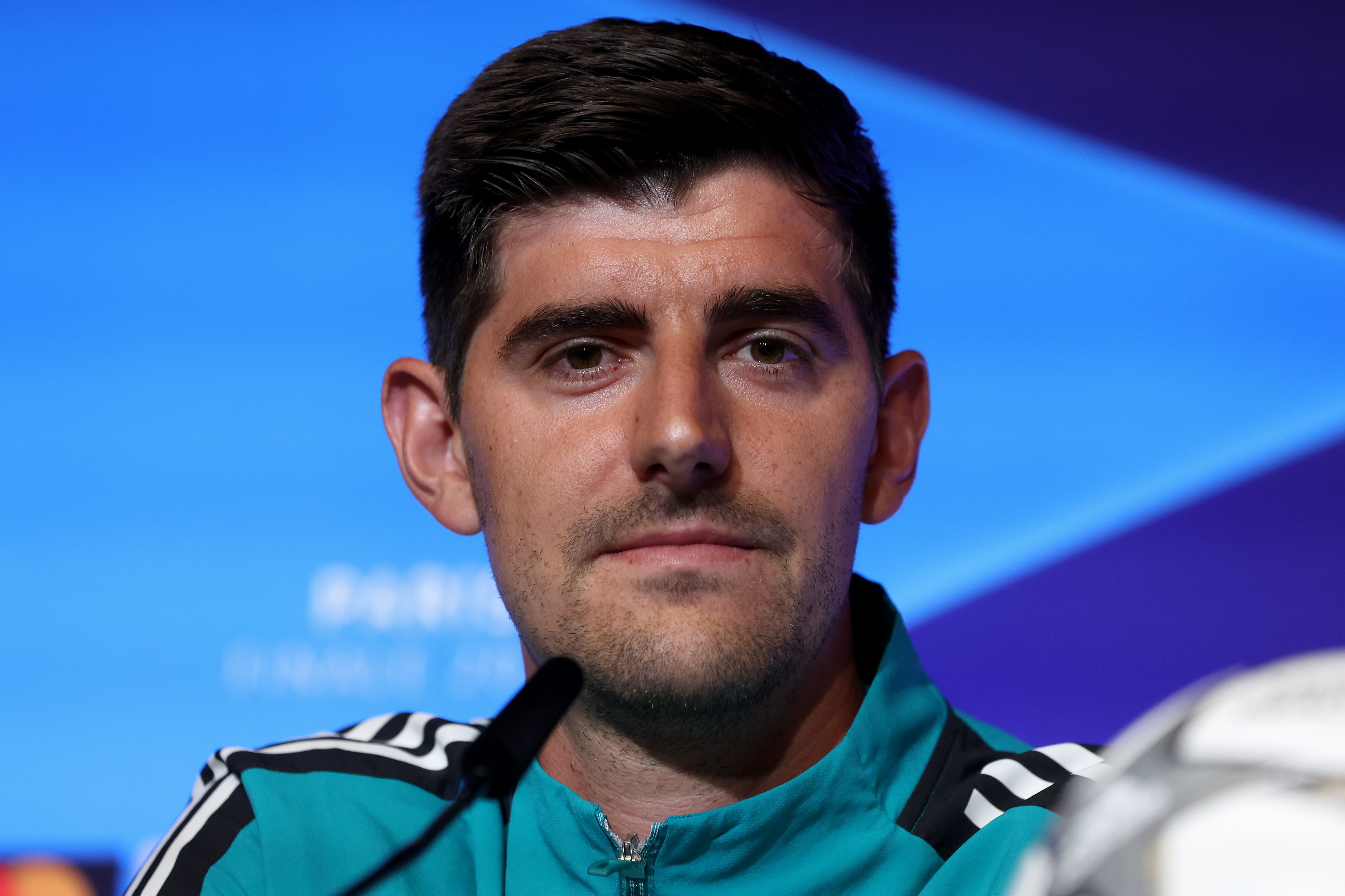 Thibaut Courtois en rueda de prensa