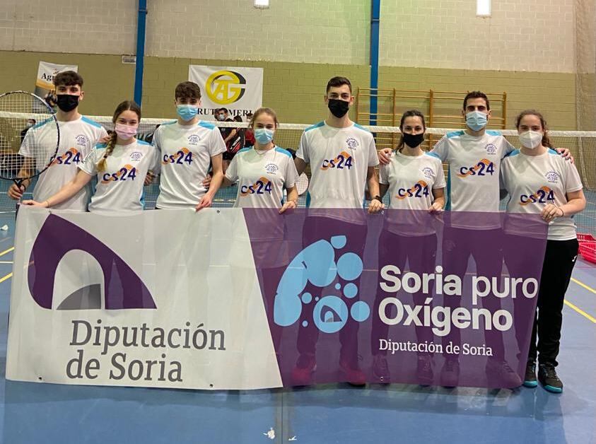 El equipo del CB Soria, en Almería.