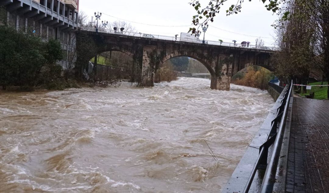 El Ibaizabal a su paso por Ariz, en Basauri