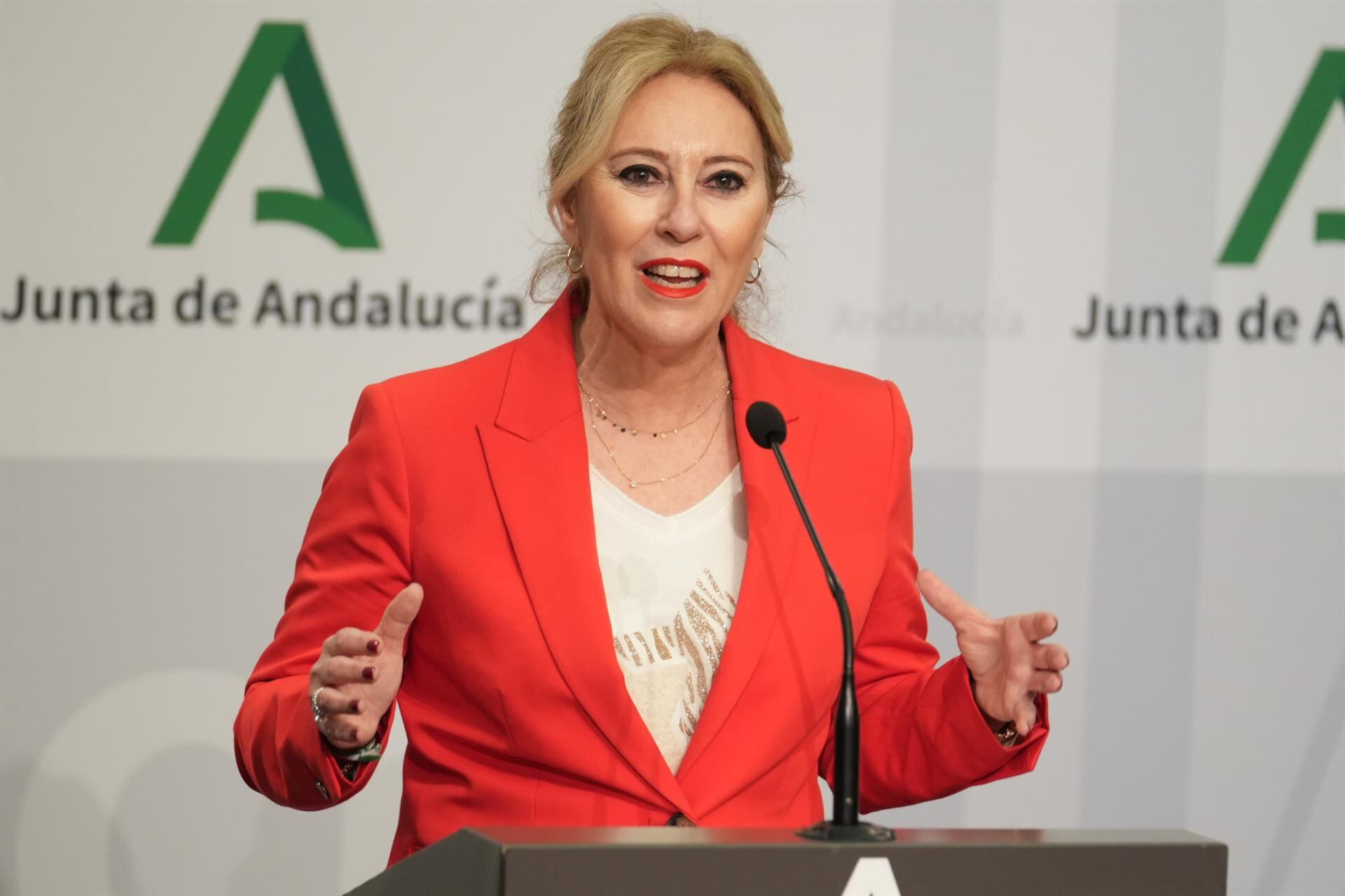 Carolina España, consejera de Economía, Hacienda y Fondos Europeos de la Junta de Andalucía