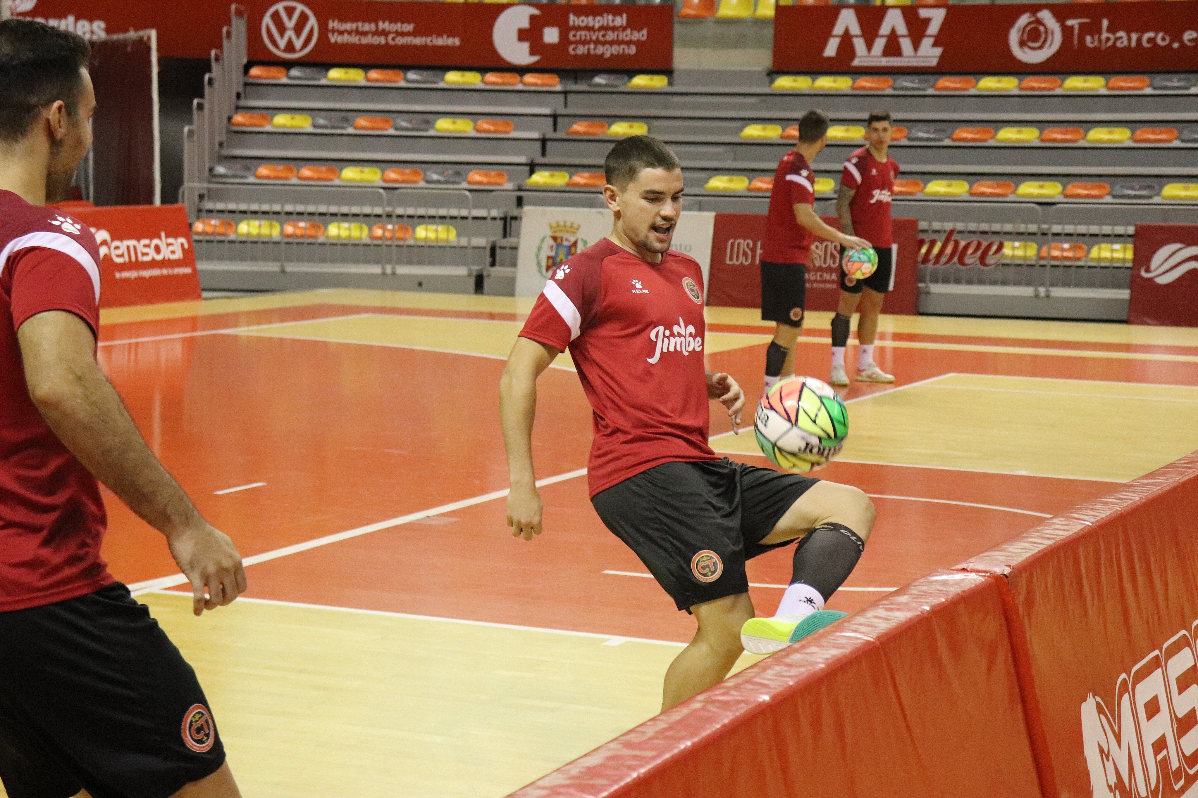 Mellado durante un entrenamiento reciente