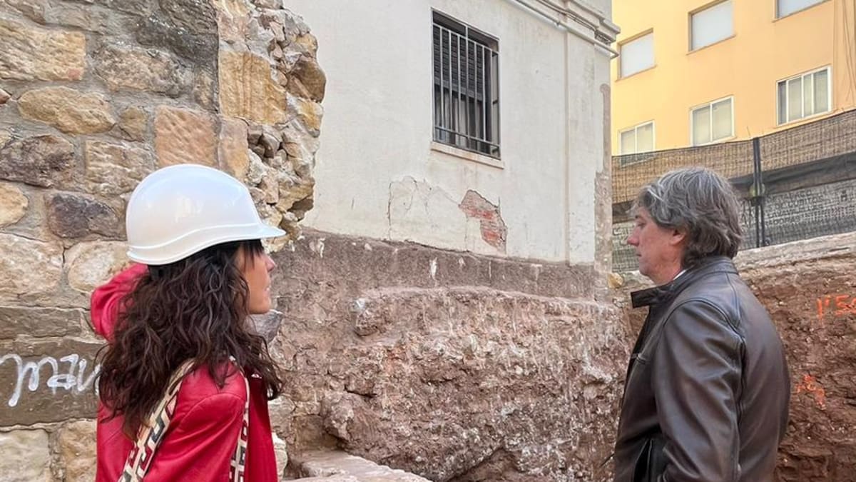 La obra de las ruinas San Nicolás de Soria descubre la necrópolis y un muro