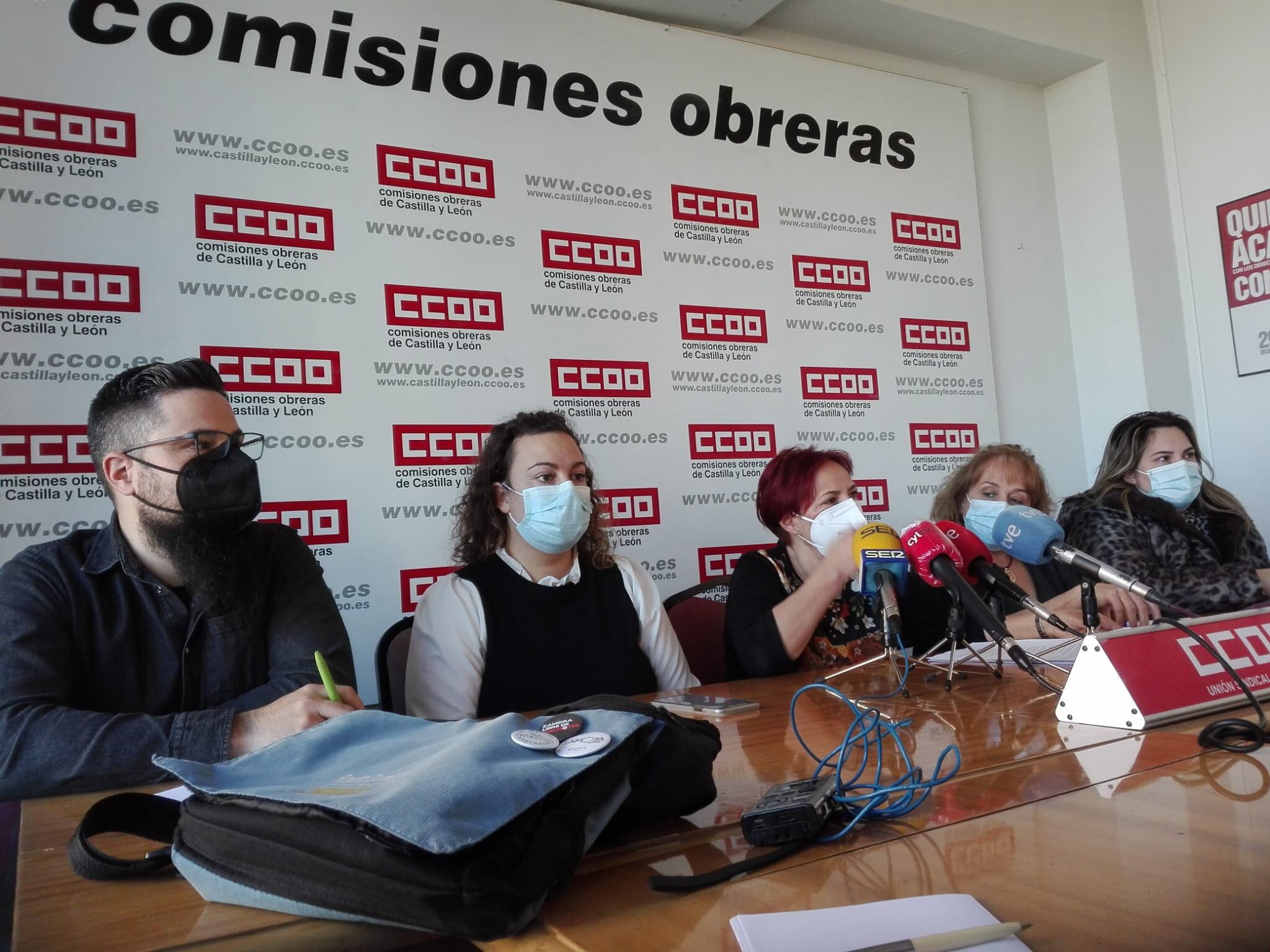 Miembros del Comité de Empresa de la fábrica de Siro en Toro