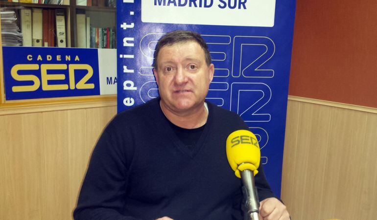 Alejandro Rodríguez, presidente de ACOEG, en los estudios de Cadena SER Madrid Sur