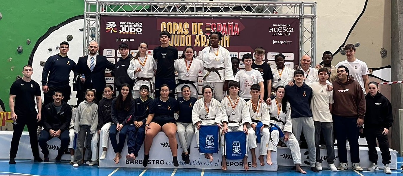 Equipo cadete Club Judo Binéfar