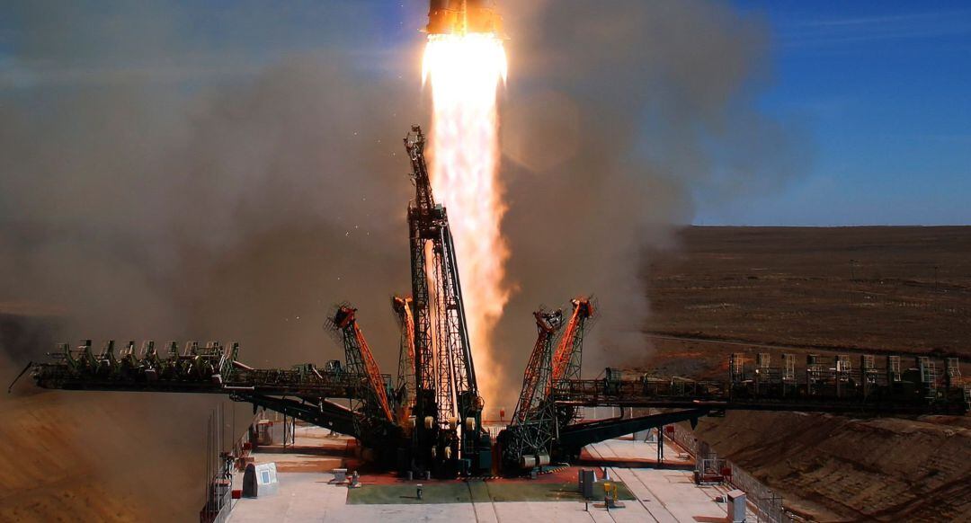 Lanzamiento de la Soyuz MS-10 desde el cosmódromo de Baikonur (Kazajistán) el pasado 11 de octubre de 2018