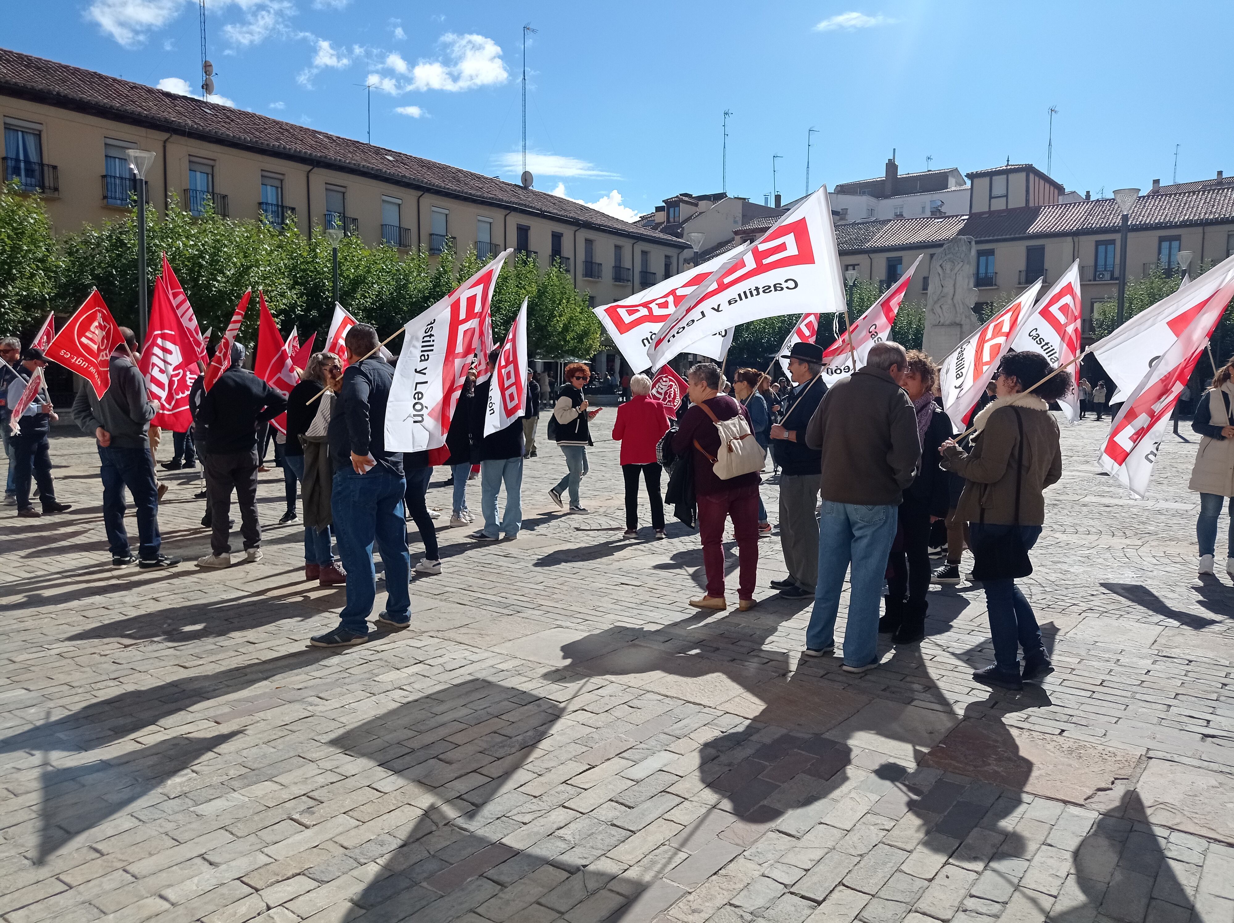 Concentración de mayores en Palencia