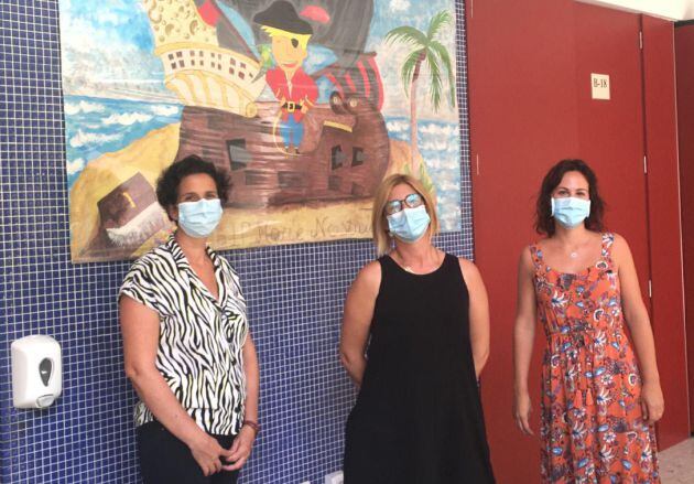 De derecha a izquierda, Isa Malonda, Jefa de Estudios, SoleSalcedo, Directora y Amparo Soler, Secretaria del Colegio Mare Nostrum
