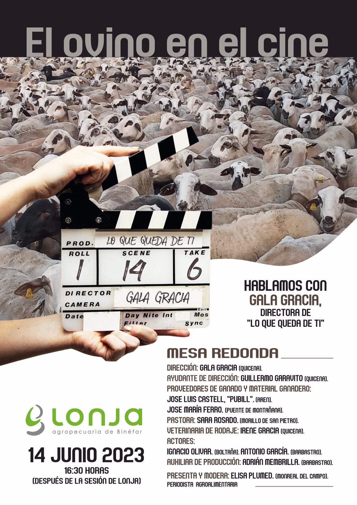 Gala Gracia estará presente este miércoles en la Lonja de Binéfar