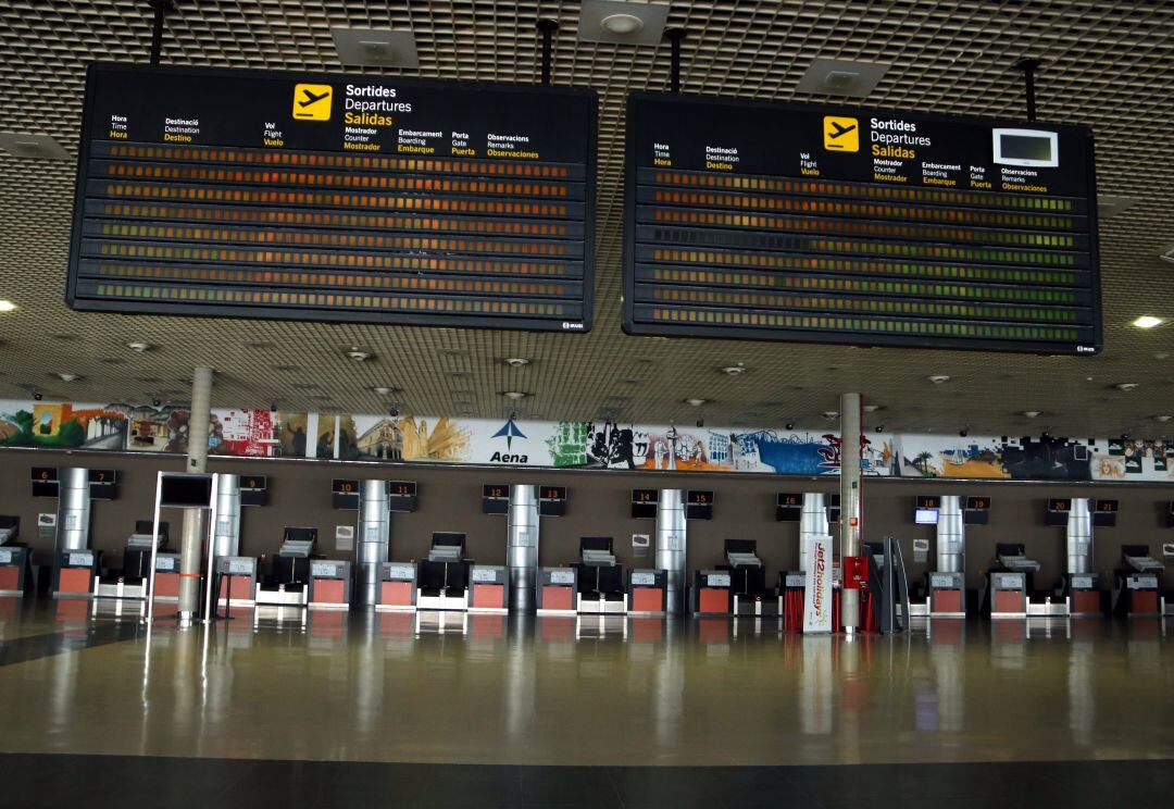 Panells indicadors de vols aèris de l&#039;aeroport de Reus