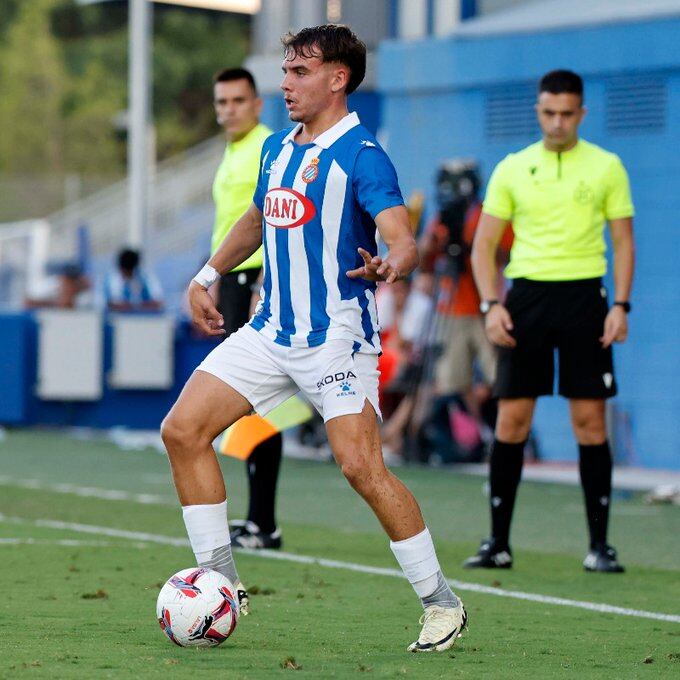 Ian Forns con el RCD Espanyol.