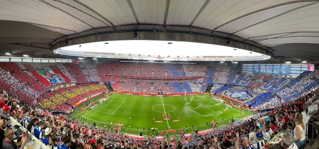 El estado de La Cartuja en la final de Copa entre Atlético de Madrid y Real Sociedad / Cadena SER