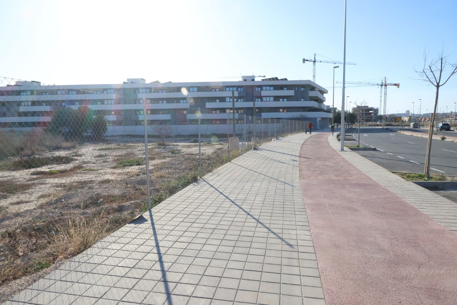 Solar de Nou Nazareth en Sant Joan d´Alacant  donde se van a construir Viviendas de Protección Pública