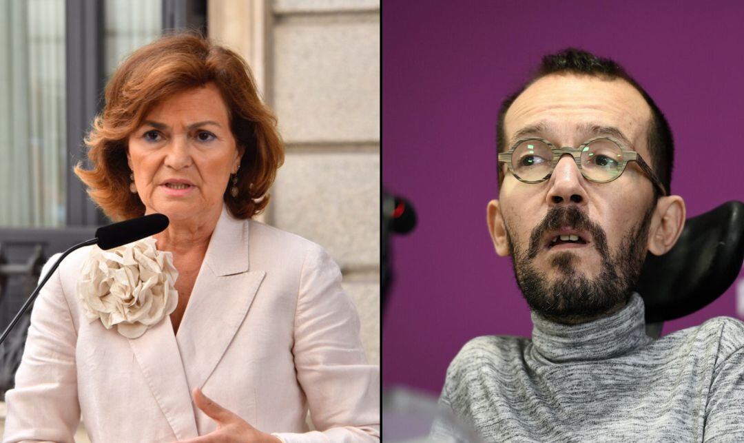 Carmen Calvo y Pablo Echenique