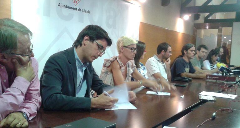 Roda de premsa de la Comissió Especial de Transparència -Ajuntament de Lleida-