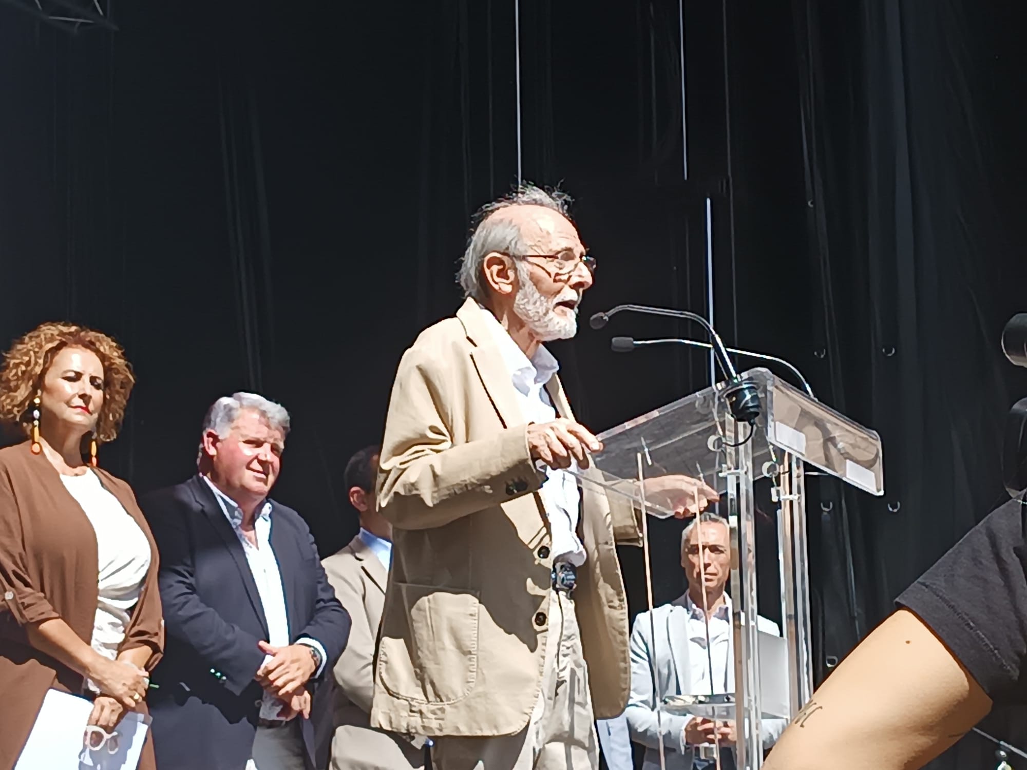 Emilio Gutiérrez Caba en el acto público de la fiesta