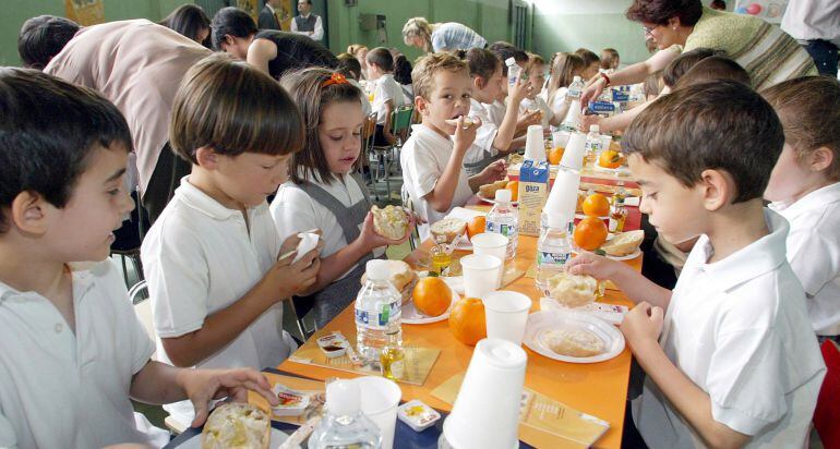 Un comedor escolar en Valladolid, imagen de archivo