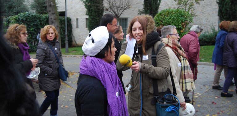 Marcha contra la violencia de género en Móstoles.