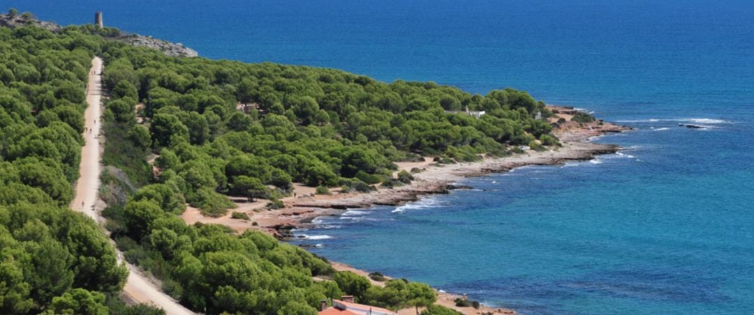 Vía verde Oropesa-Benicàssim desde arriba