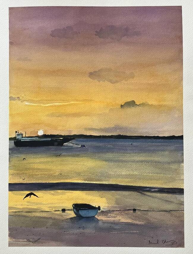 Acuarela de Manuel Olivas