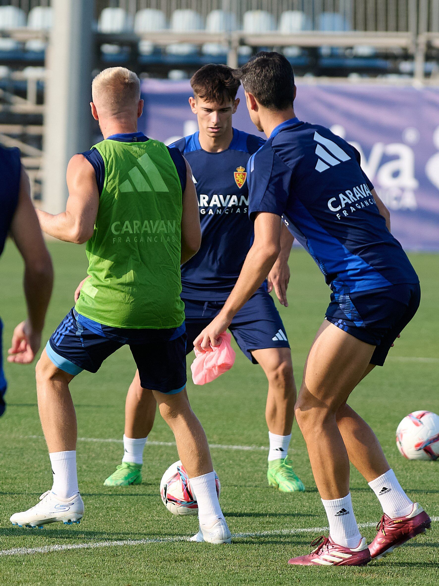 Entrenamiento del Real Zaragoza en la Ciudad Deportiva