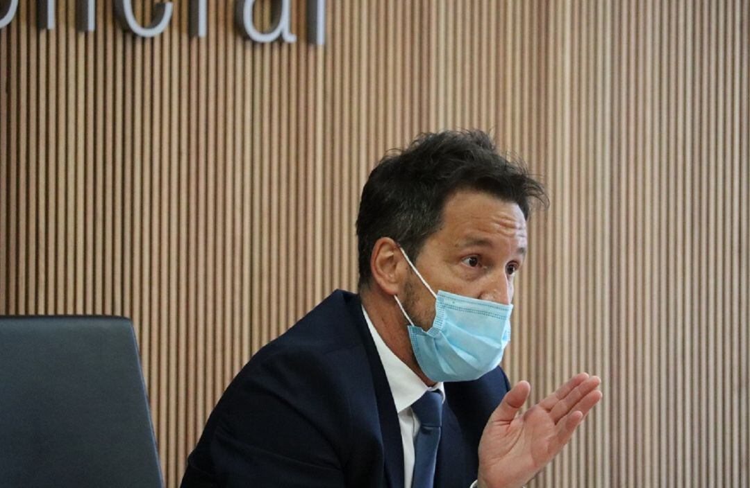 El president del grup parlamentari socialdemòcrata, Pere López.