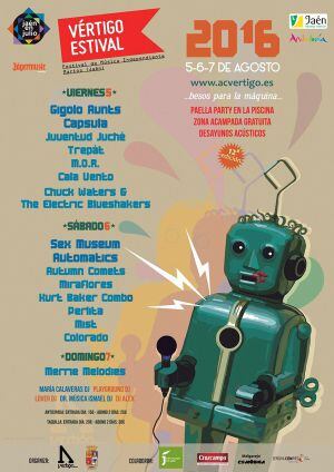 Cartel de la XII edici&oacute;n del 'V&eacute;rtigo Estival' de Martos