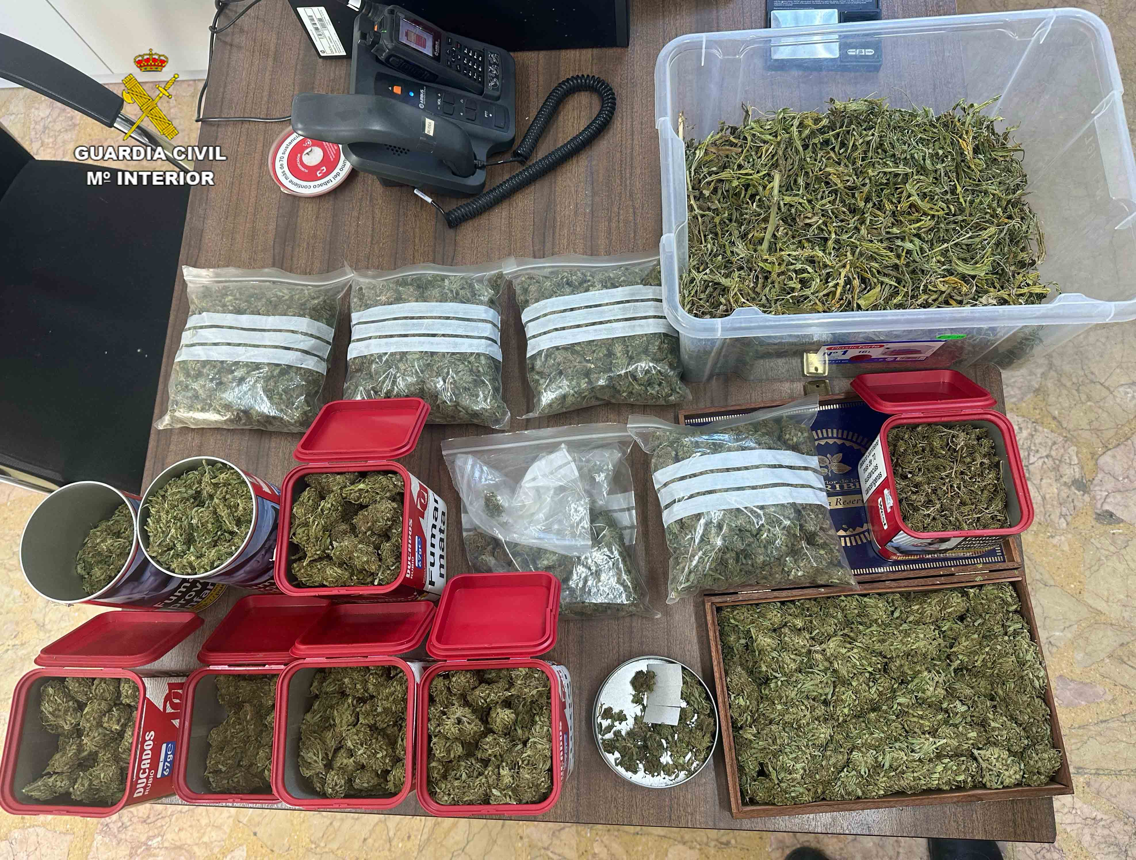 Droga incautada en Brihuega