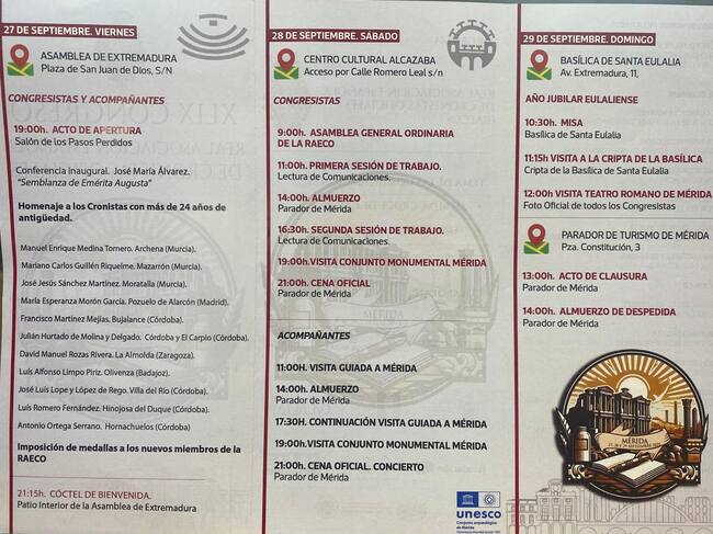 Actividades Congreso Cronistas