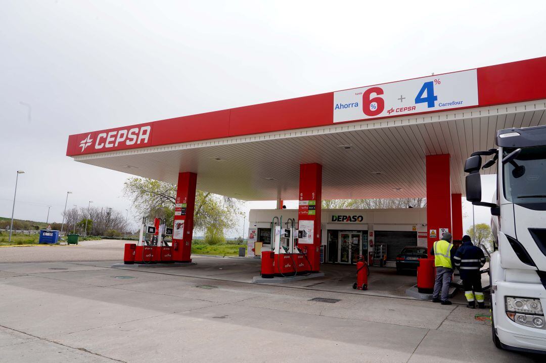 Gasolinera en la provincia de Valladolid