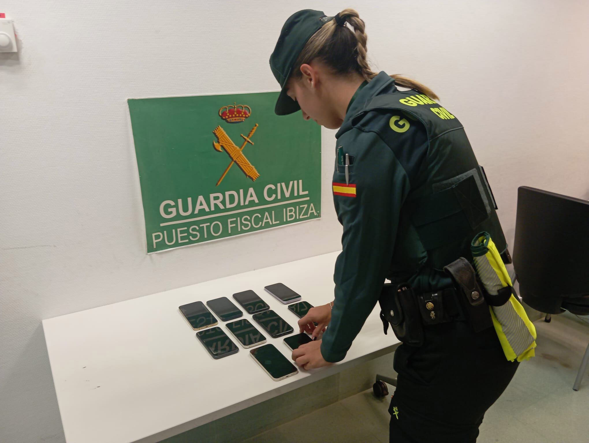 Imagen de los móviles interceptados