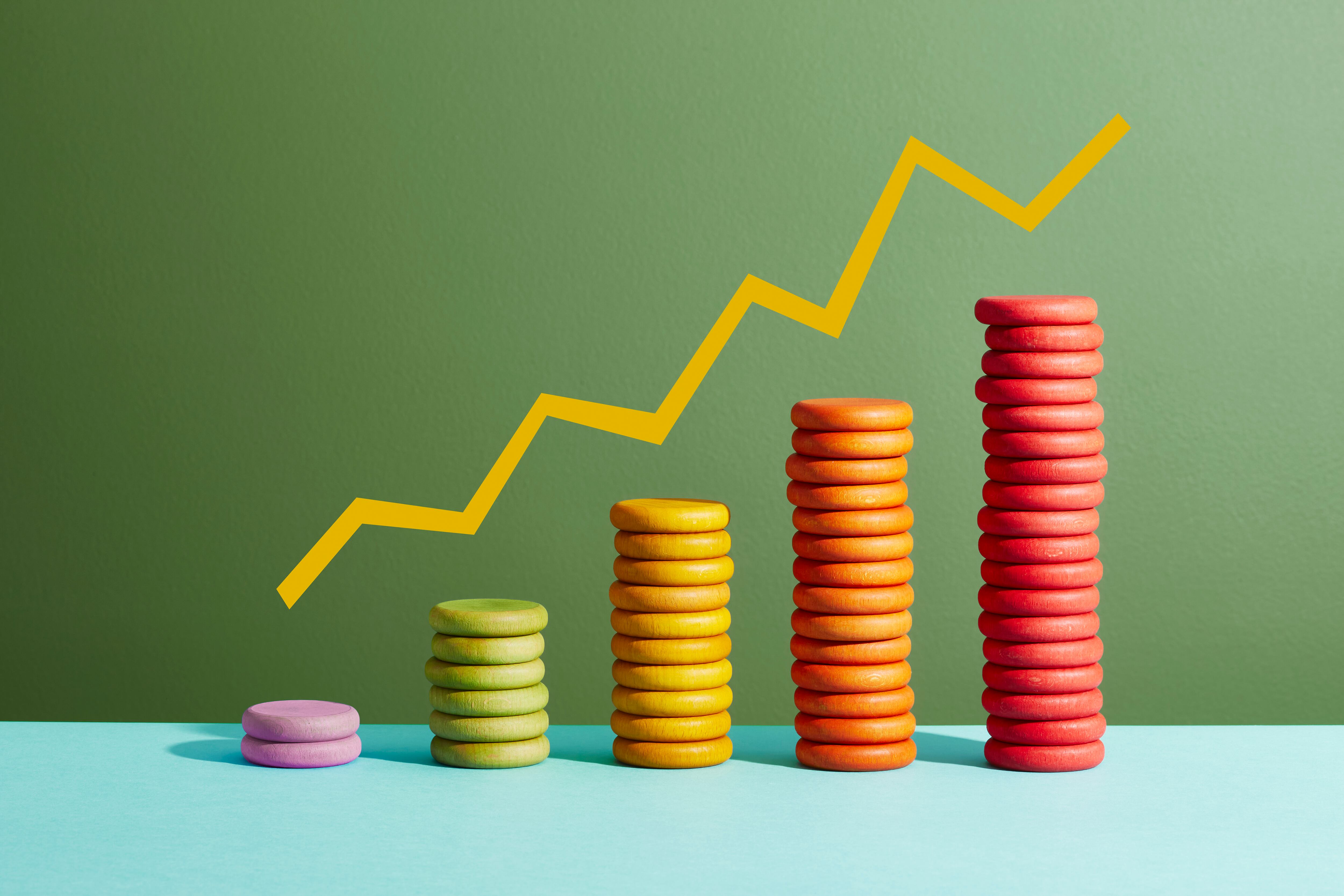 Ilustración sobre crecimiento económico