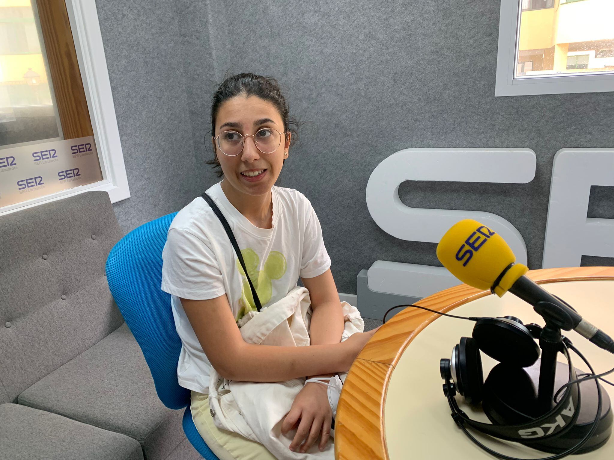 Ariana Figueroa Franquis, una de las descubridoras de la estrella variable &quot;K&quot; en los estudios de SER Lanzarote.