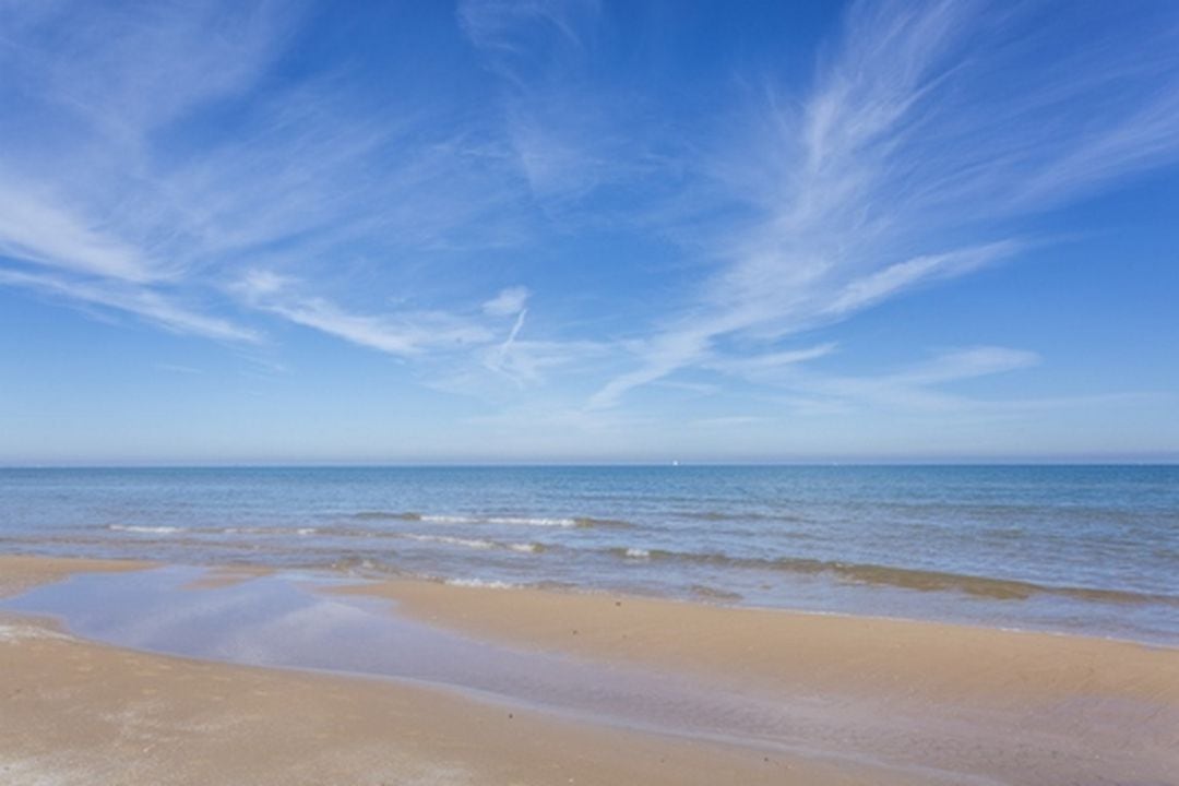 Una de las playas más al Norte de Oliva