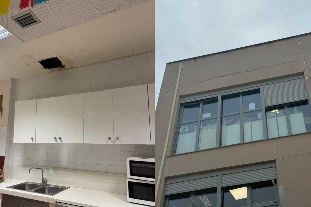 Desperfectos en el CEIP San Juan de Ribera de València