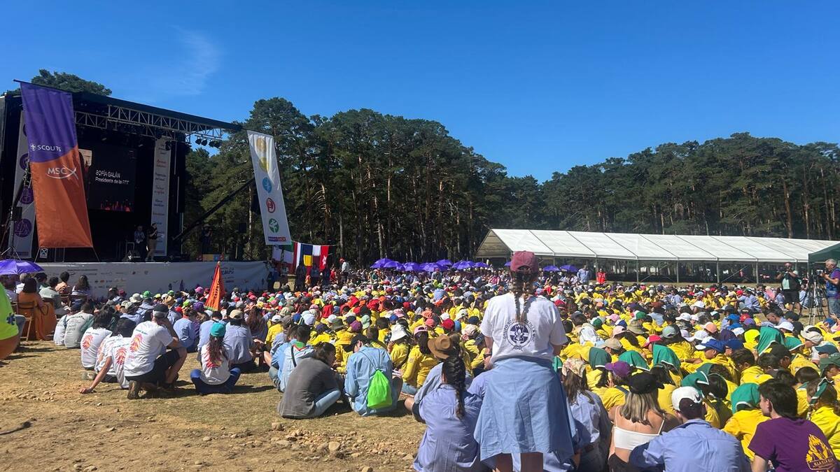Comienza la Jamscout 2024 en Covaleda (Soria) con 5000 scouts durante una semana en el campamento de El Raso de la Nava