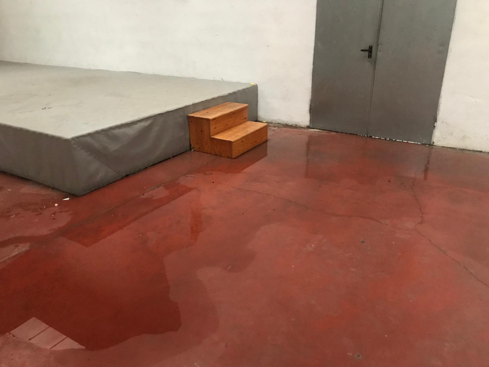 Imagen de archivo de las afecciones por agua en el local de la Asociación de Vecinos de San Lorenzo