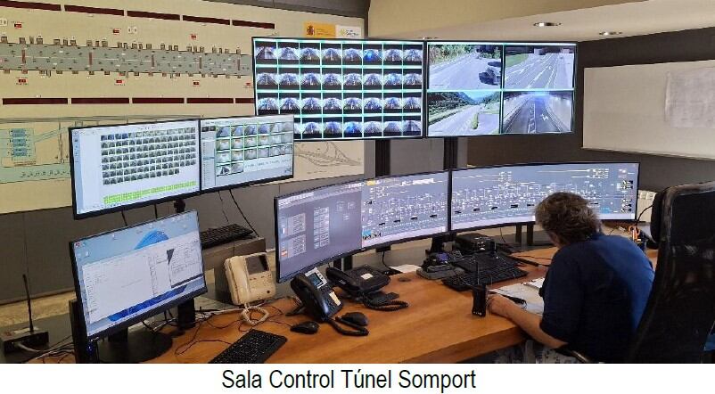 Sala de Control del túnel de Somport