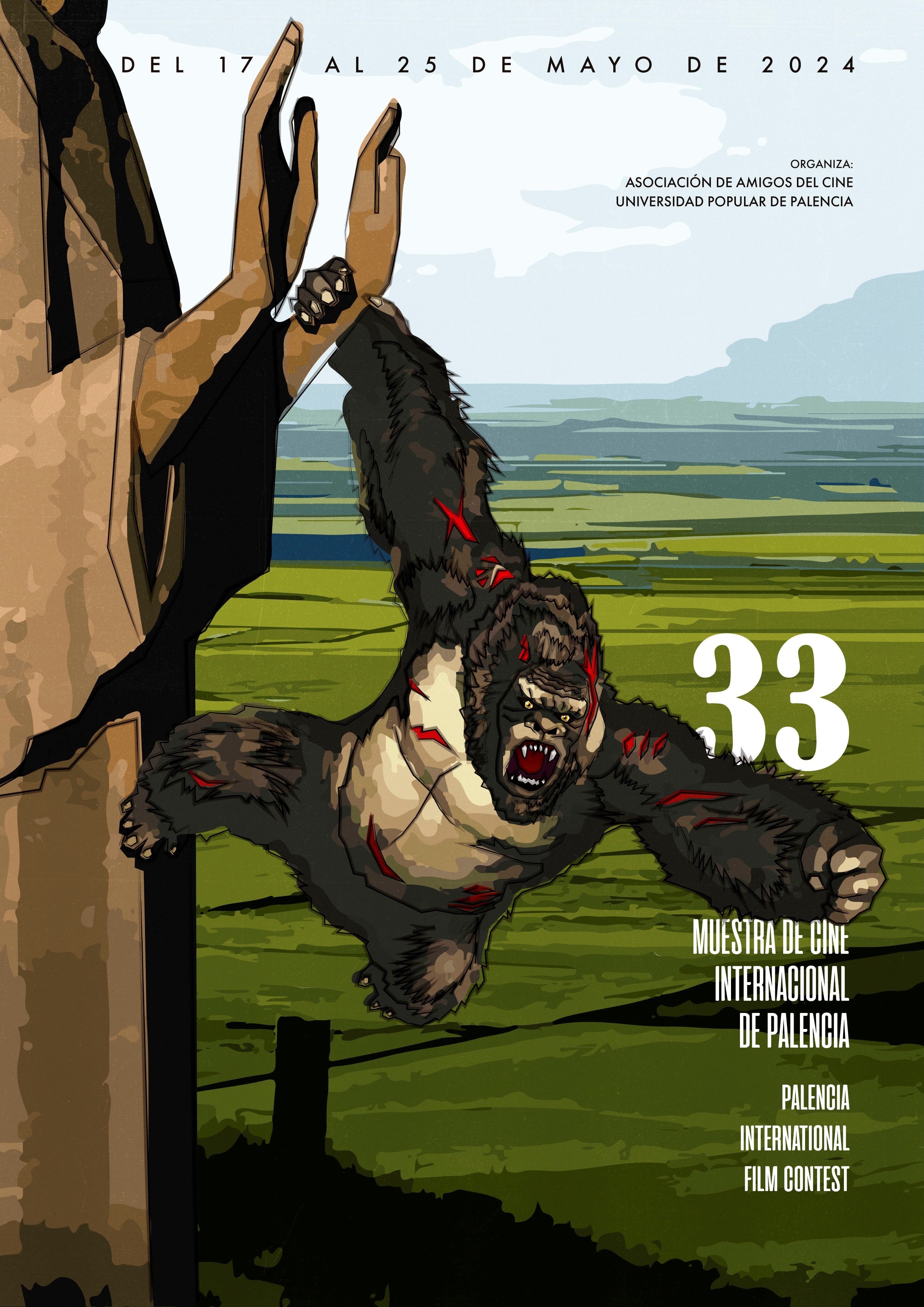 Cartel de la 33 Muestra de Cine Internacional de Palencia