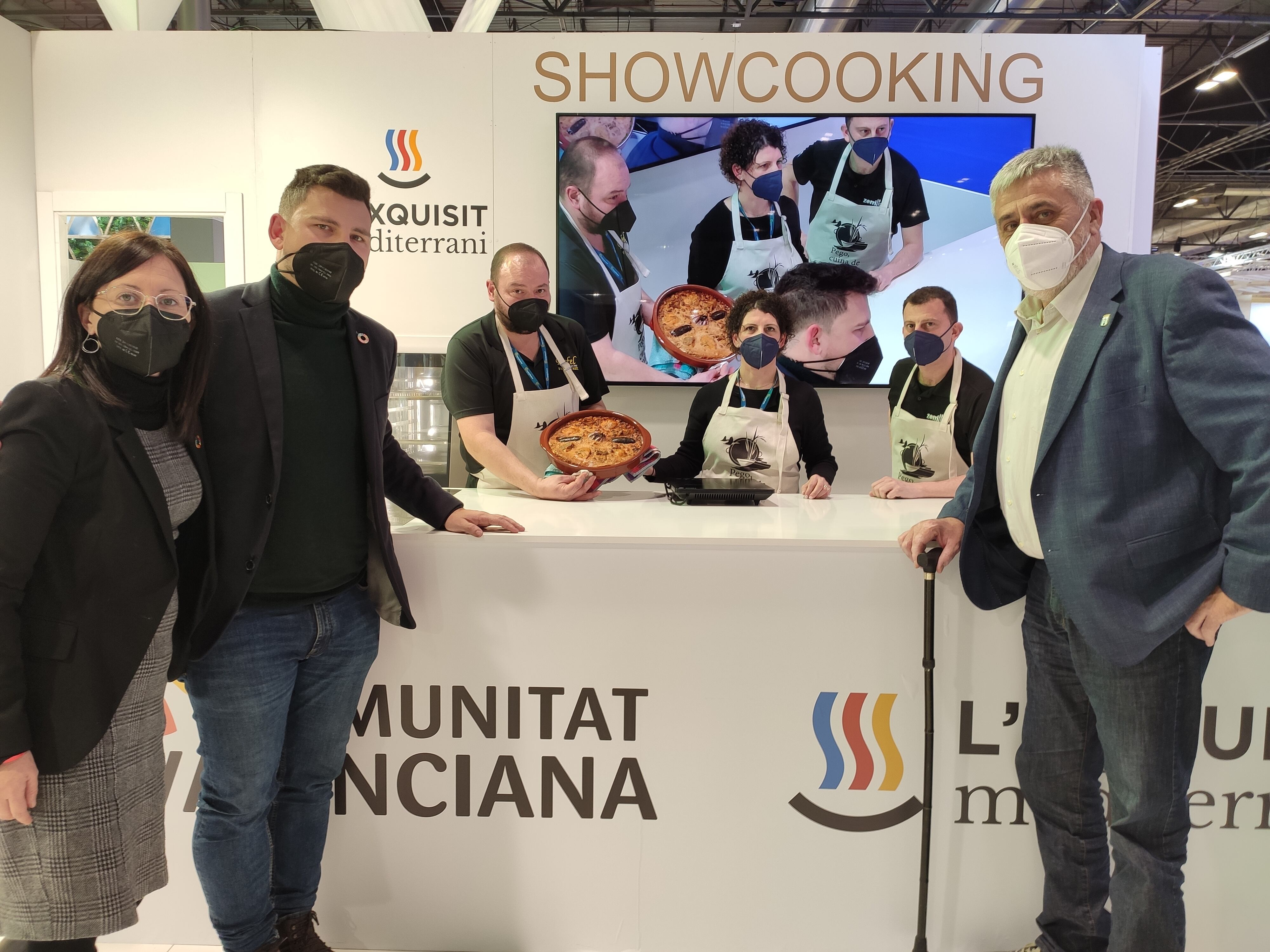 Imagen del showcooking, protagonizado por Pego en la edición de Fitur 2022.