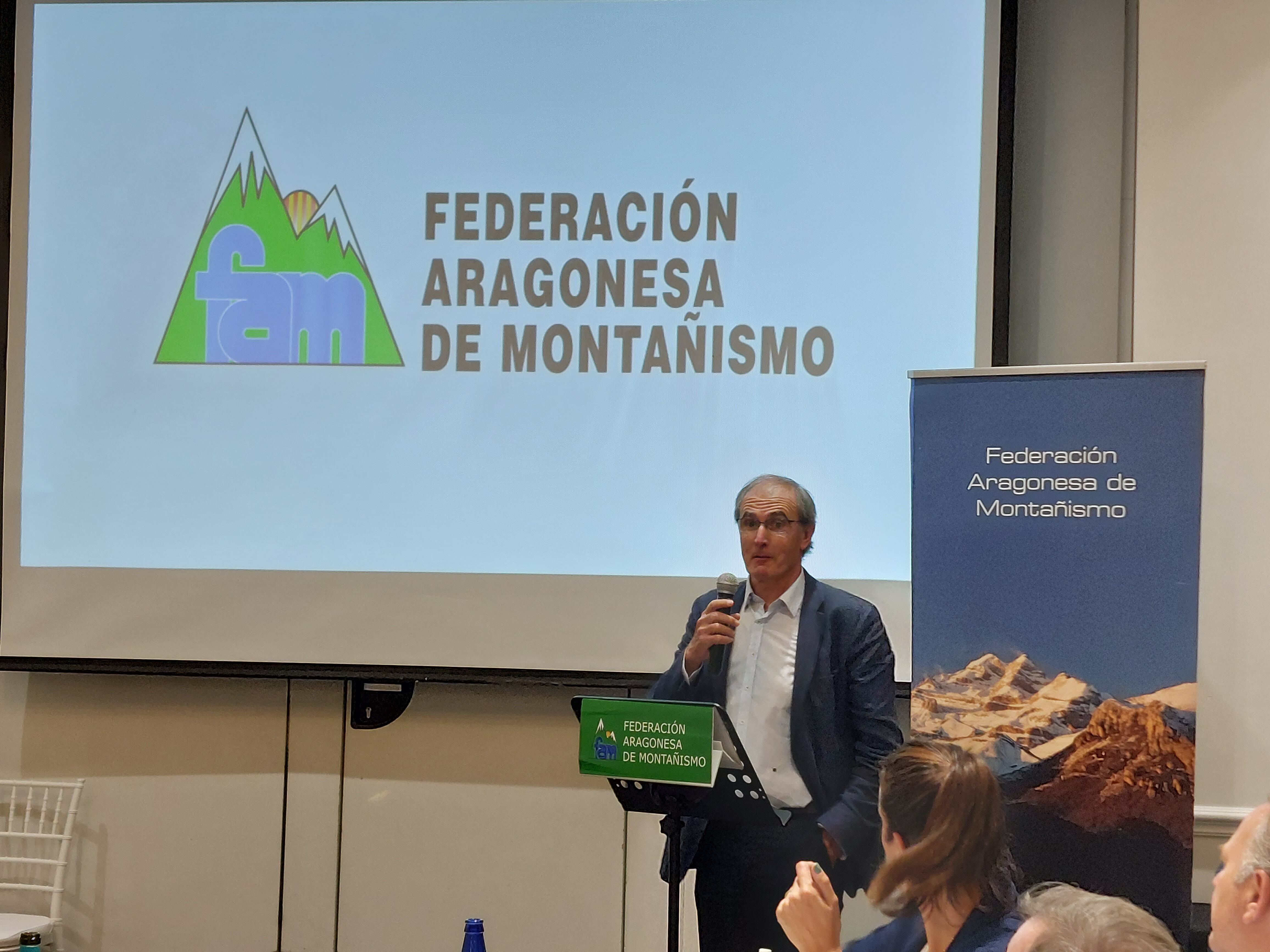 Javier Franco, presidente de la Federación Aragonesa de Montañismo