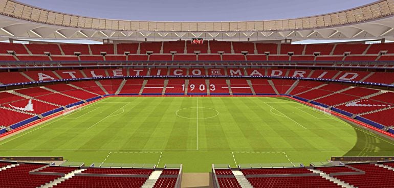 Una recreación del Wanda Metropolitano, así será