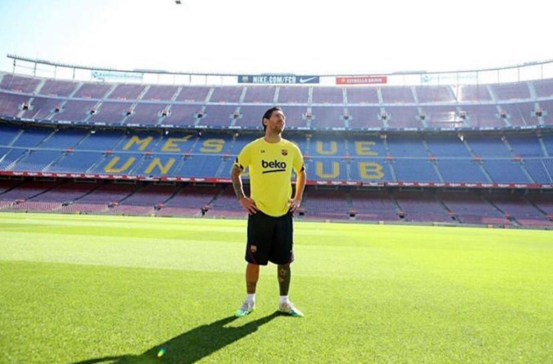 Messi en el Camp Nou 